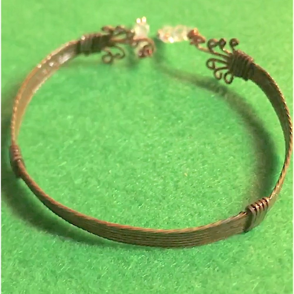 “Copper,copper” wire wrapped cuff bracelet - Picture 7 of 7